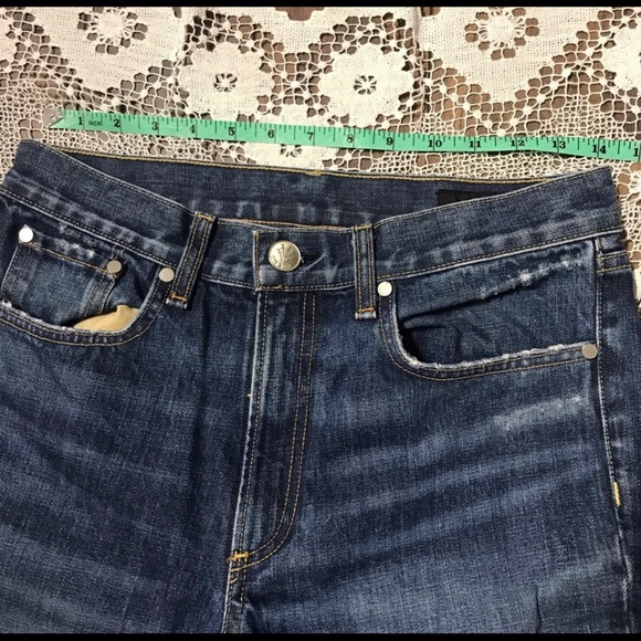 rag & bone high rise ankle straight distressed jeans size 27 W2512K165WDI - Picture 6 of 7